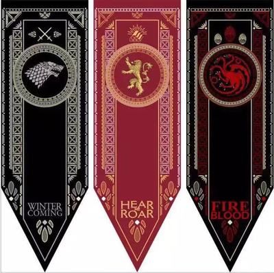 Banderas Colgando de la Barra del Club salón decoración del Dormitorio 30X147 CM Juego de Tronos Banner Casa Banderas Sigil de Pared 