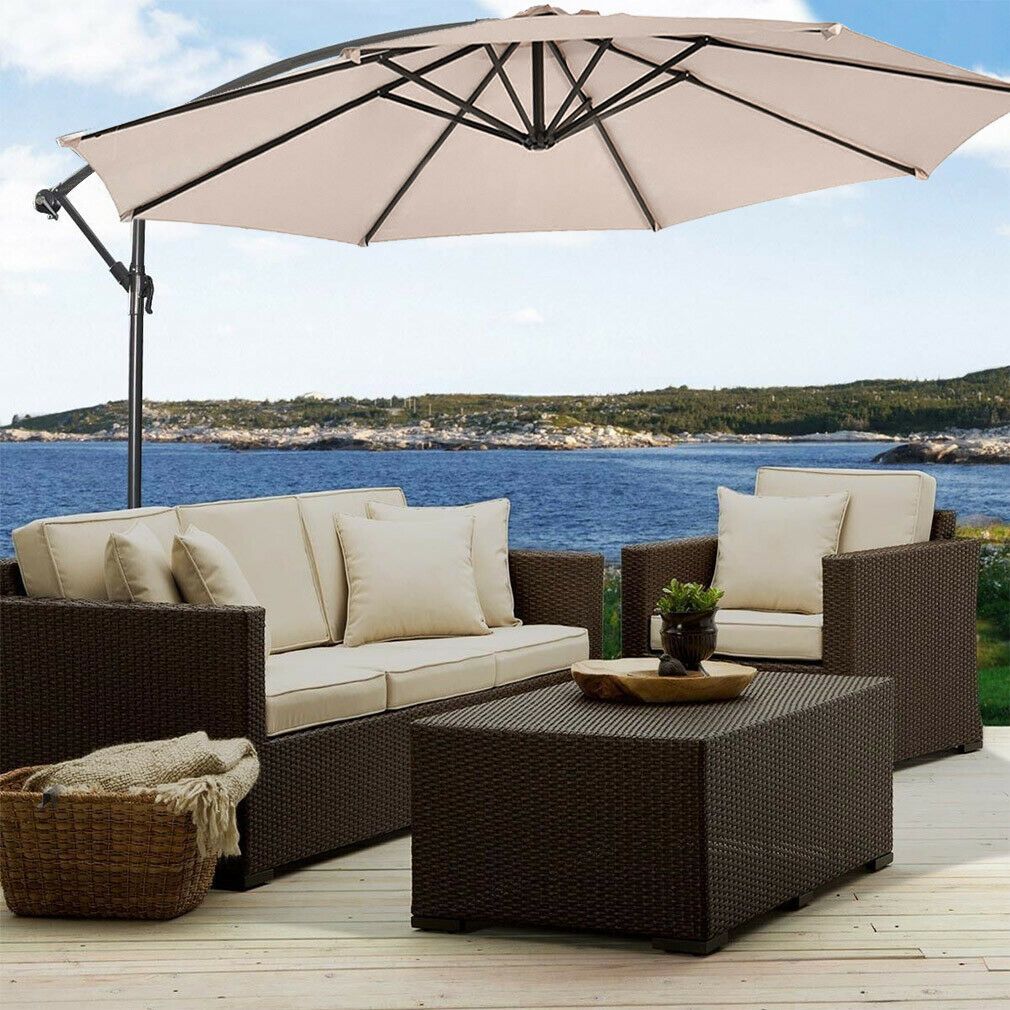 2020 New 10 Patio Umbrella Offset Hanging Umbrella Outdoor Market Umbrella From Xuhao998 59 57 Dhgate Com