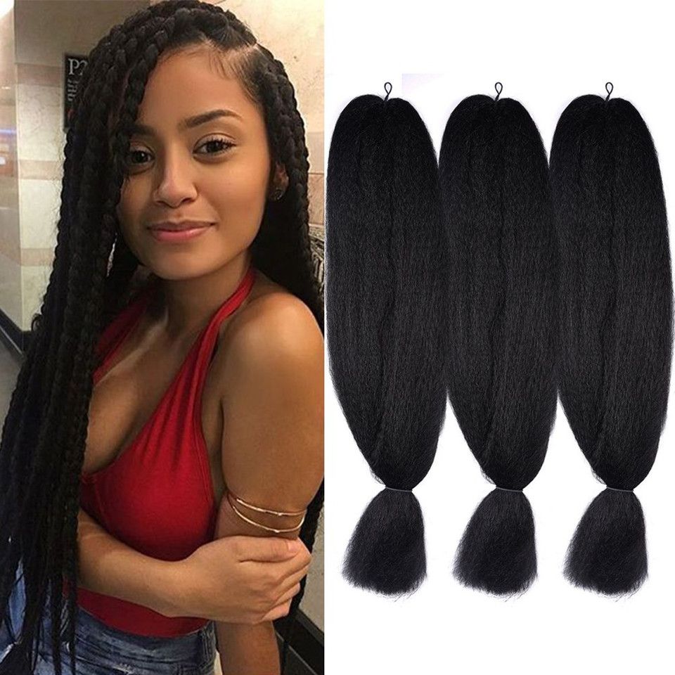 Whole 3 Pcs Lot 48inch 80g Jumbo Braiding Black Color Kanekalon Synthetic Braiding Hair Extensions Fiber for 2387 Whole 3 Pcs Lot 48inch 80g Jumbo Braiding Black Color Kanekalon Synthetic Braiding Hair Extensions Fiber for 2387
