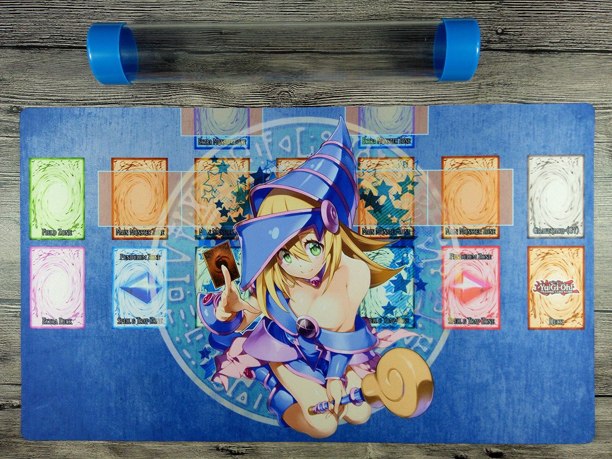 Dark Magician Girl YuGiOh Duel Custom 1Player Playmat TCG CCG Mat Free Best Tube Playing Card