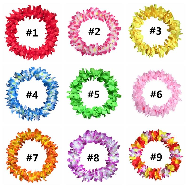 Compre Decoração Flor Havaiana Flor Garland Colar Festa Moda Praia Artificial Wedding Cheerleading Garland Colar 9 Estilo HHA1086 De Liangjingjing_watch, $3,59 | Pt.Dhgate.Com
