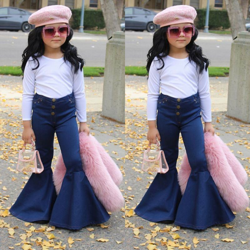 baby girl blue jeans