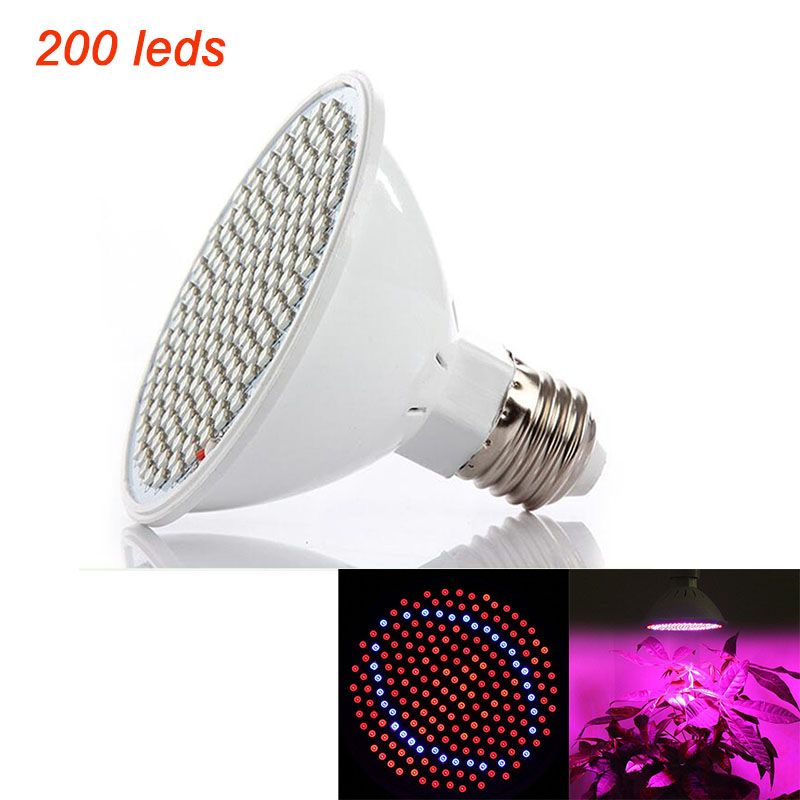 LED Plant Grow Light Bulb 60//126//200//260LED Full Spectrum Lighting Growth Bloom