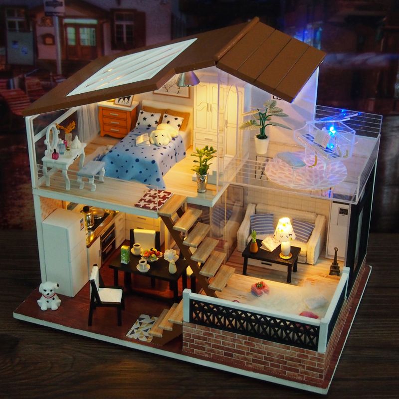 wooden dolls houses for children