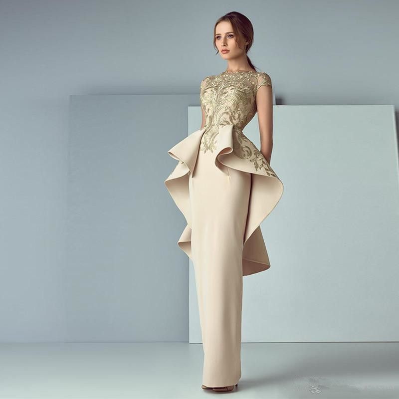 straight evening gown