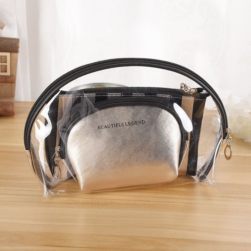clear travel makeup bolsa