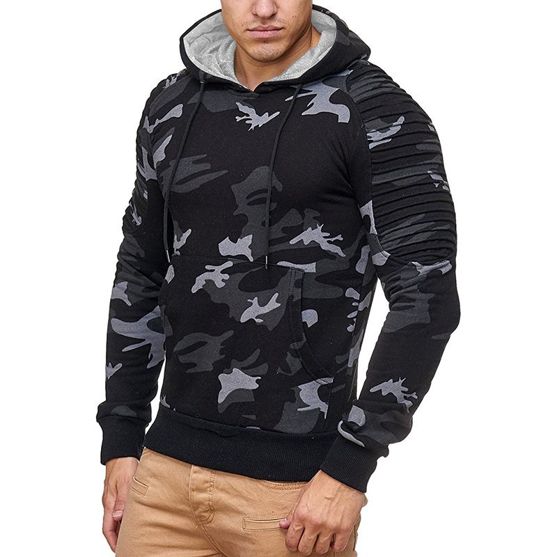 Compra Hombres Entrenamiento Ejercicio Suéter Camuflaje Jerseys Gimnasia  Fitness Hombre Correr Suéteres Bolsillo Militar Con Capucha Sudaderas  Barato | Entrega Rápida Y Calidad | Es.Dhgate