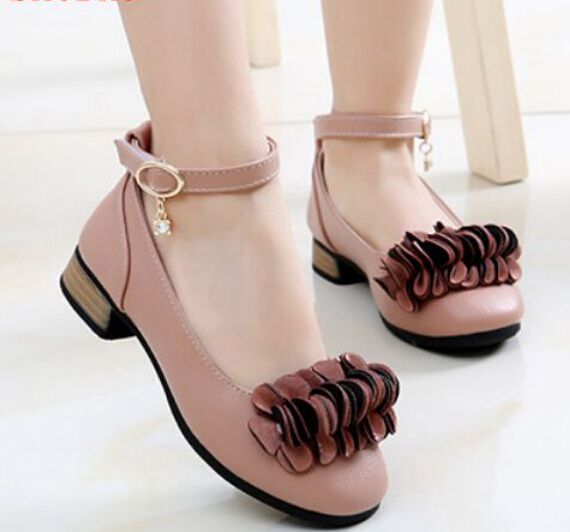 Kids Wedding Shoes Princess Girl School Party Shoes 2019 Korean Pu