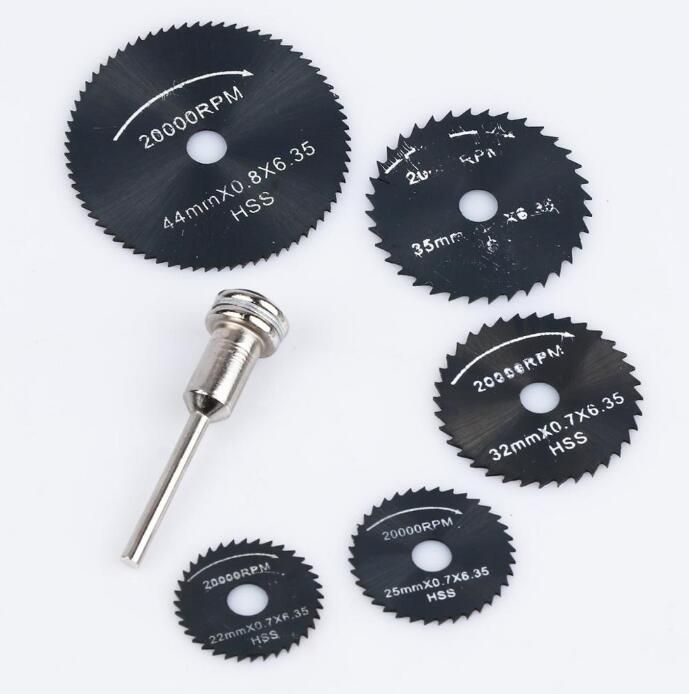 New Cutoff Circular Saw HSS Rotary Blades Tool Cutting Discs Mandrel 6PCS/Set New Cutoff Circular Saw HSS Rotary Blades Tool Cutting Discs Mandrel 6PCS/Set