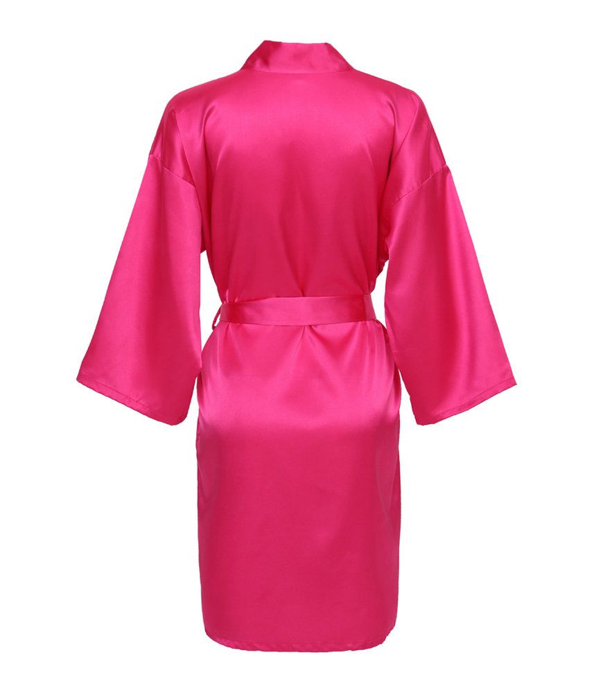 hot pink dressing gown