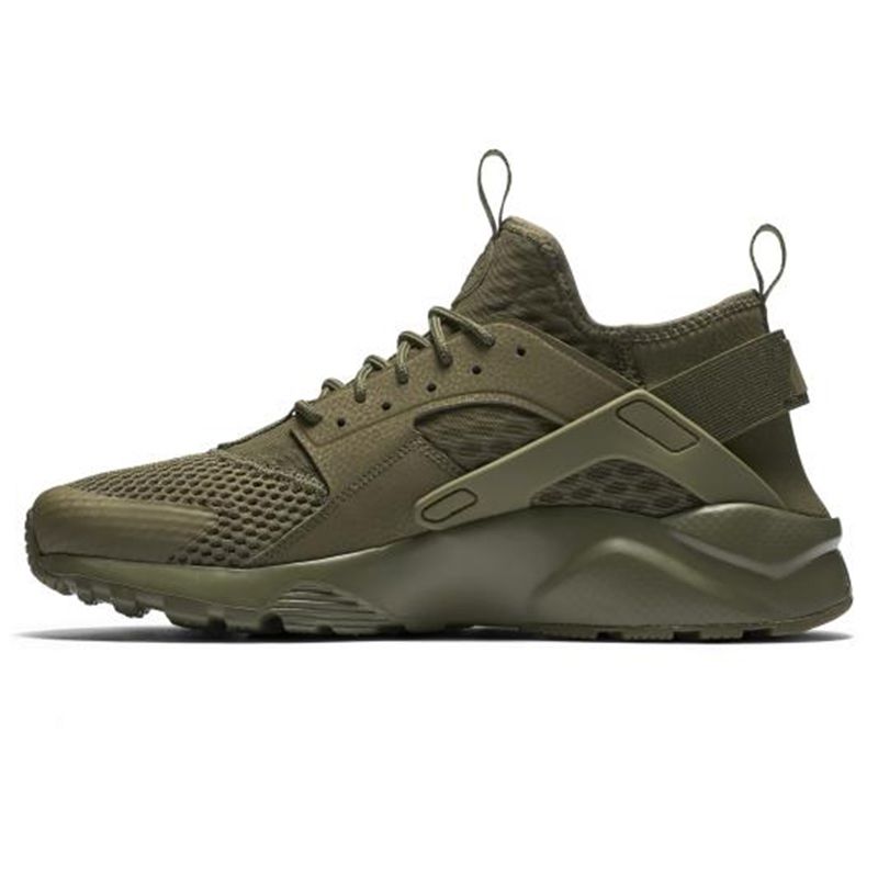 Nike huarache huaraches triple verde oliva rojo de los zapatos corrientes para mujer