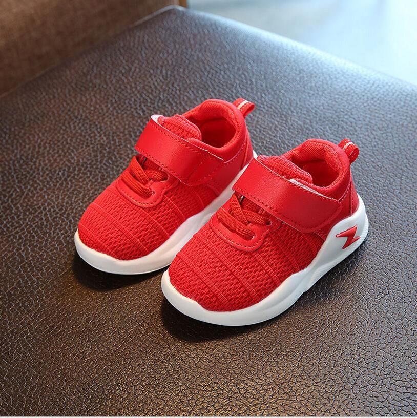 1 2 3 4 5 6 Años Viejos primavera y el otoño de los niños del niño del bebé Niño Zapatos Nuevo 2018 Escuela de Deportes de las de deporte de la de los niños