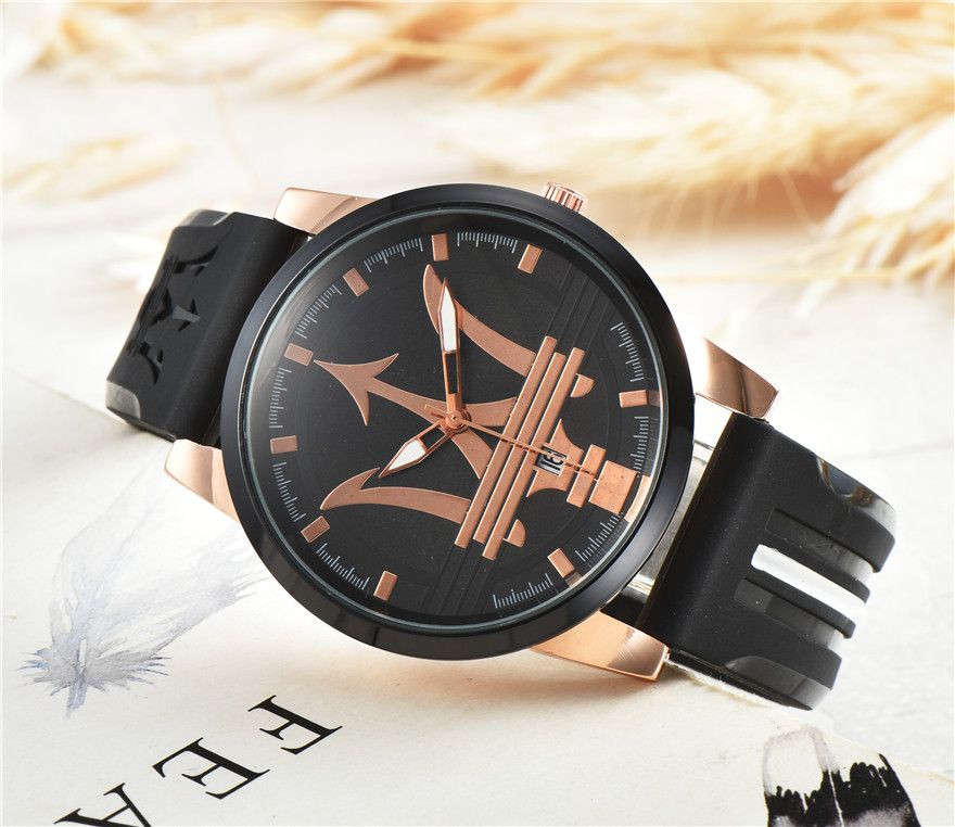 Top Luxury Watches Black Dial With Calendar Men And Women Leisure Watches Stylish Rubber Belt Daily Waterproof Quartz Battery Watches Clearance Watches High Quality Watches From Dhpengdief 13 48 Dhgate Com
