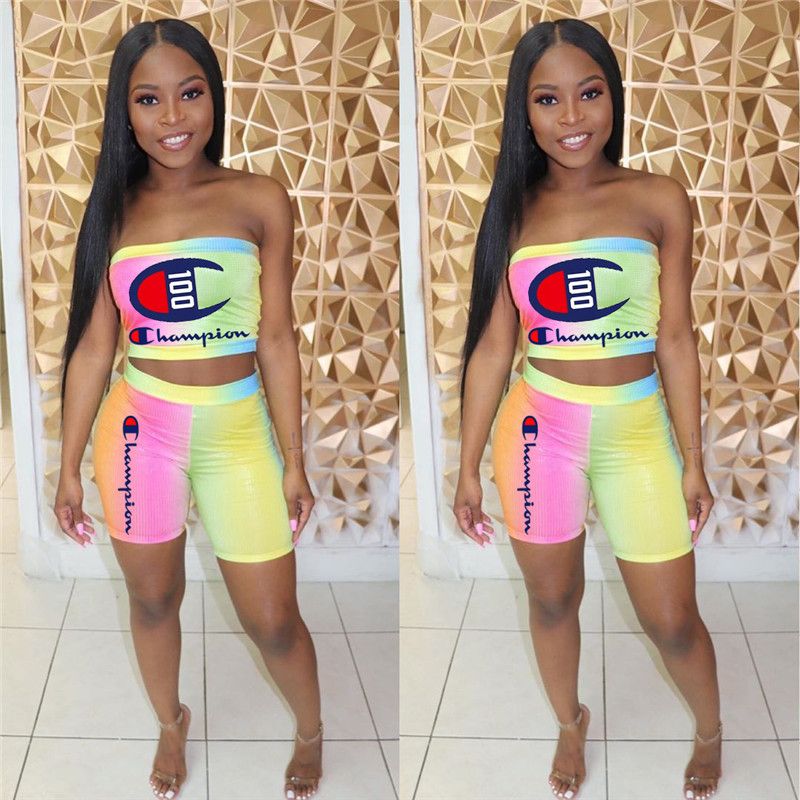 tube top with biker shorts