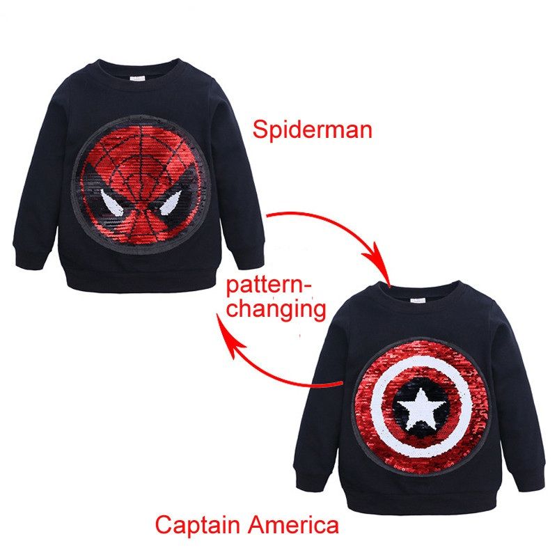 Boys Hoodies Kid/'s Logo Spiderman