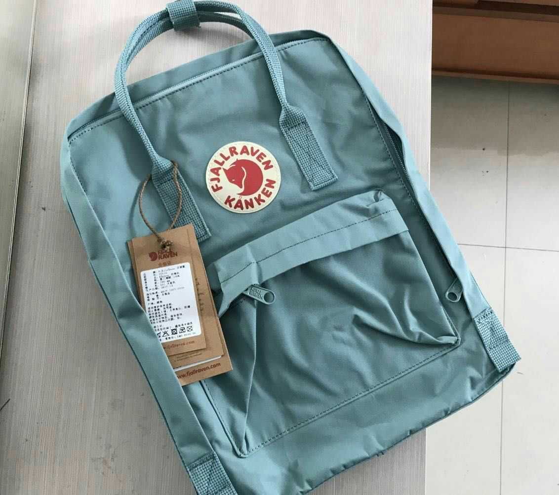 sky blue fjallraven kanken backpack