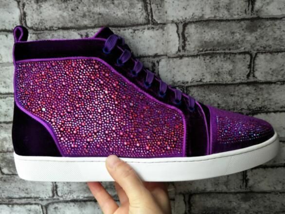 purple designer shoes