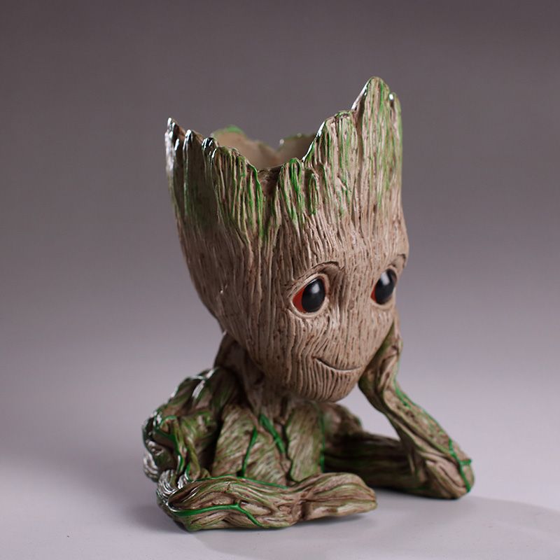 Groot Planter Tree Man Flower Baby Pot Guardians of The Galaxy Pen Holder Figure