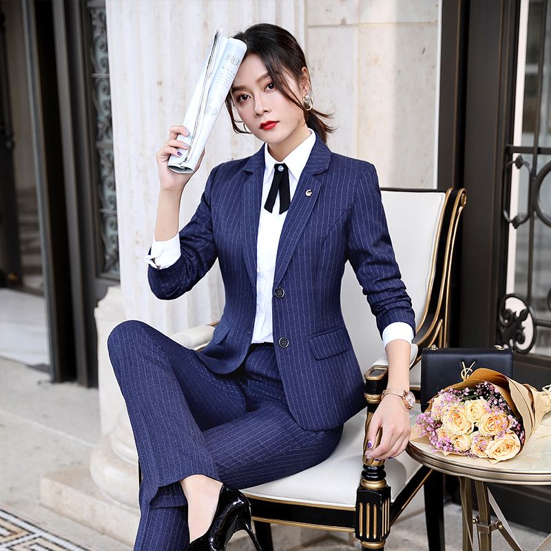 Formal trajes de vestir para mujer para mujeres trajes de negocios chaqueta  gris conjunto Beauty Salon estilos uniformes de oficina del trabajo del OL  Outfit|dress ceremony|dress linksuit bag - AliExpress