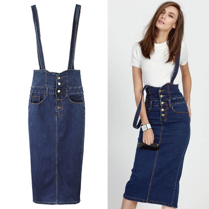 plus size denim skirts online