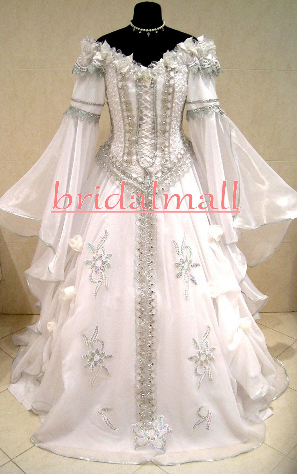 Discount New Medieval Wedding Dresses Witch Celtic Tudor