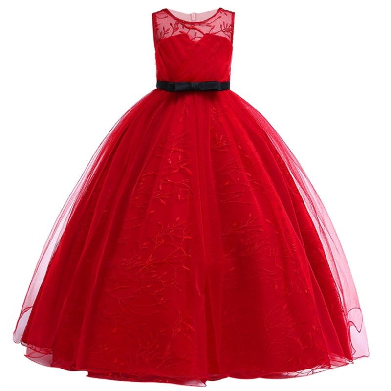 Princesa Vestido De Encaje Para Niñas Dama De Honor Tutú, Princesa Vestido De Encaje Para Niñas Dama De Honor Tutú,