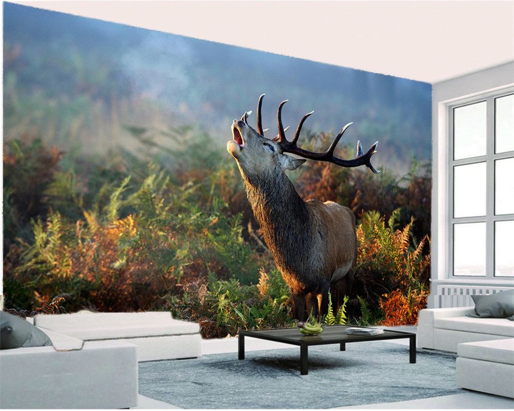 Custom 3D Photo Wallpaper 3d Forest Spirit Deer Living