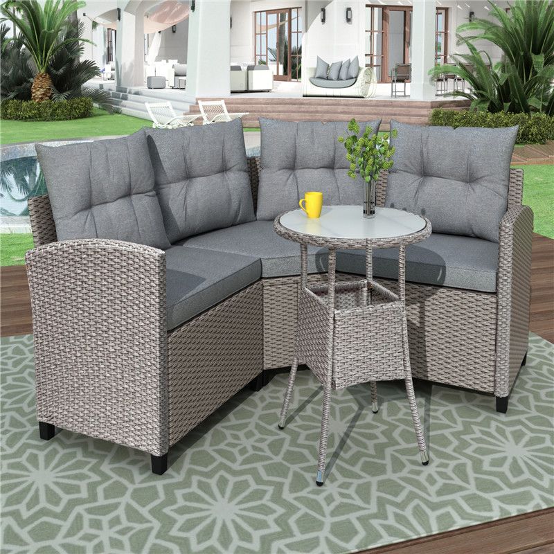 Compre U Style Resin Wicker Patio Furniture Set Com Almofadas Coloridas Mesa Redonda Cinza Em Armazém De Greatfurnishing 3 476 27 Pt Dhgate - Plastic Wicker Patio Furniture Set Compre U Style Resin Wicker Patio Furniture Set Com Almofadas Coloridas Mesa Redonda Cinza Em Armazém De Greatfurnishing 3 476 27 Pt Dhgate - Plastic Wicker Patio Furniture Set
