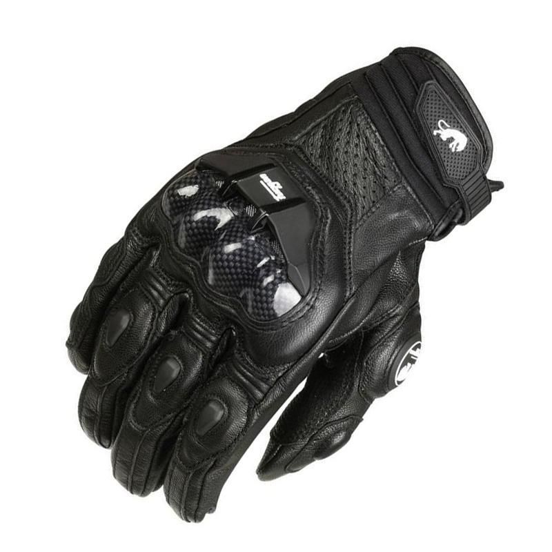 mens black leather riding gloves