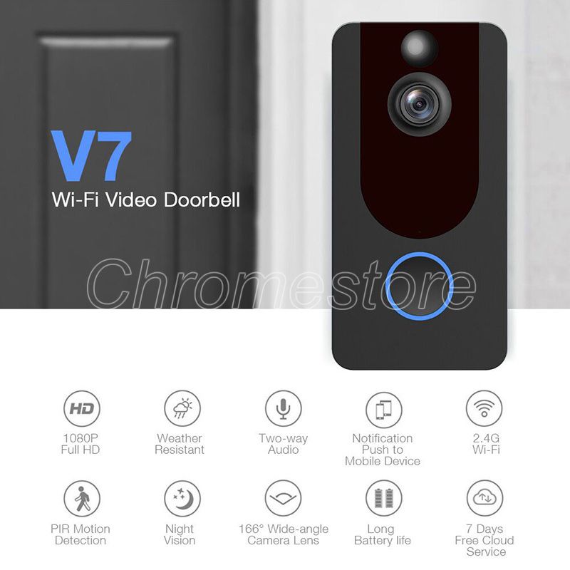 2021 EKEN V7 1080P Wireless Smart Home Video Doorbell 140 2021 EKEN V7 1080P Wireless Smart Home Video Doorbell 140