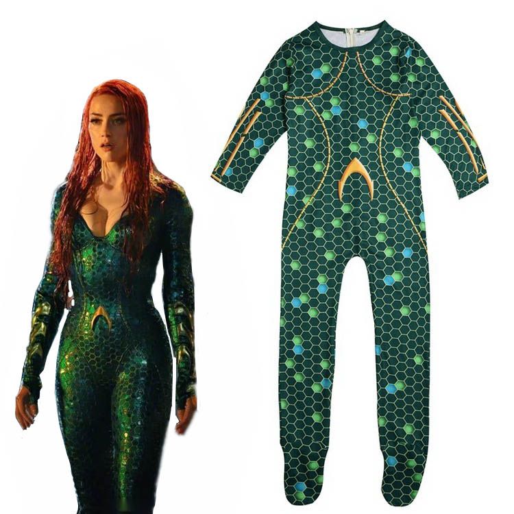 Kids Aquaman Mera Costume Amber Heard Queen Of The Sea Mera Bodysuit From China Catsuit Costumes Seller Newlifehere17 Dhgate Com