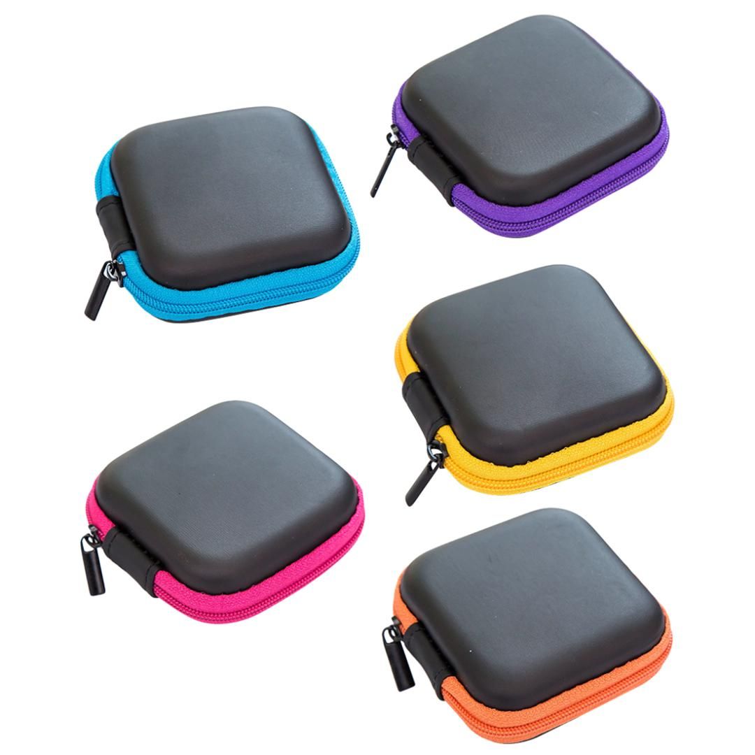 satin al sicak mini fermuar sert kulaklik kilif tasinabilir kulaklik kilifi kutusu pu deri kulaklik depolama canta koruyucu usb kablosu tl75 64