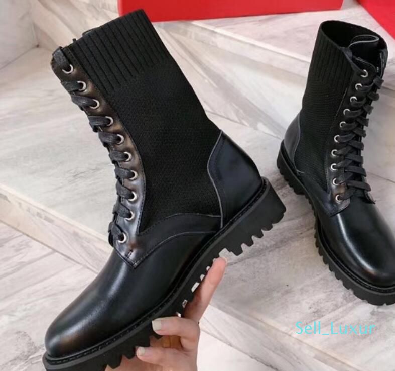 lace up sock booties