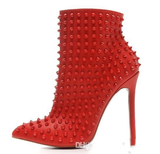 red bottom boots with spikes