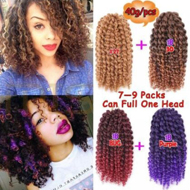 2019 10inch Afro Kinky Twist Hair Crochet Braids Kanekalon