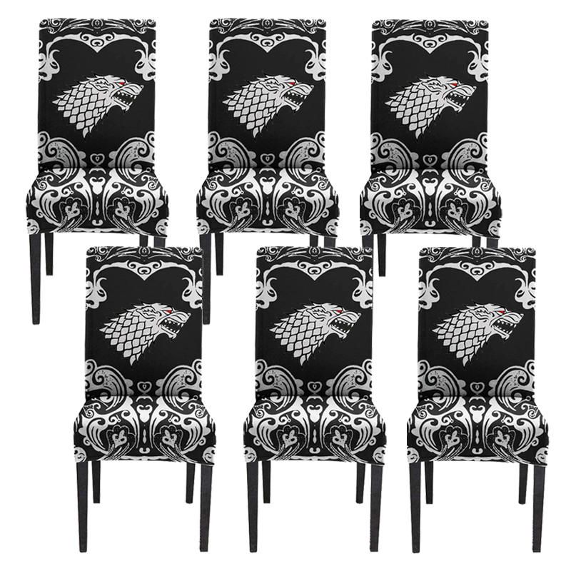 Custom Room Decor Chair Cover Spandex Stretch Slip Covers For High