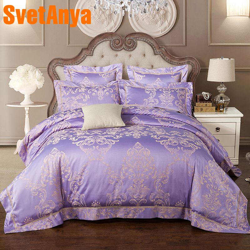 Svetanya Jacquard Bedlinen Flat Sheet Pillowcase Comforter