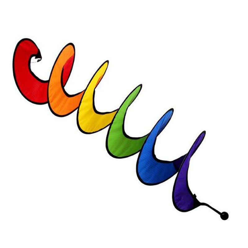 Spirale Rainbow manica a vento colorato esterno cortile campeggio ornamenti protezione dai raggi UV e agli agenti atmosferici