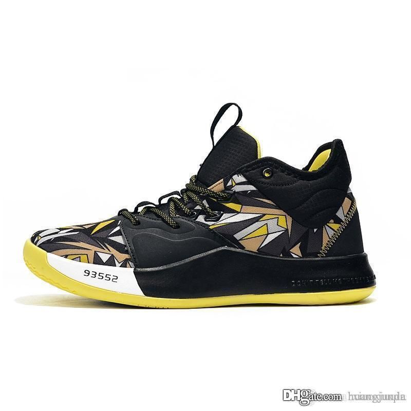 pg3 shoes white and gold