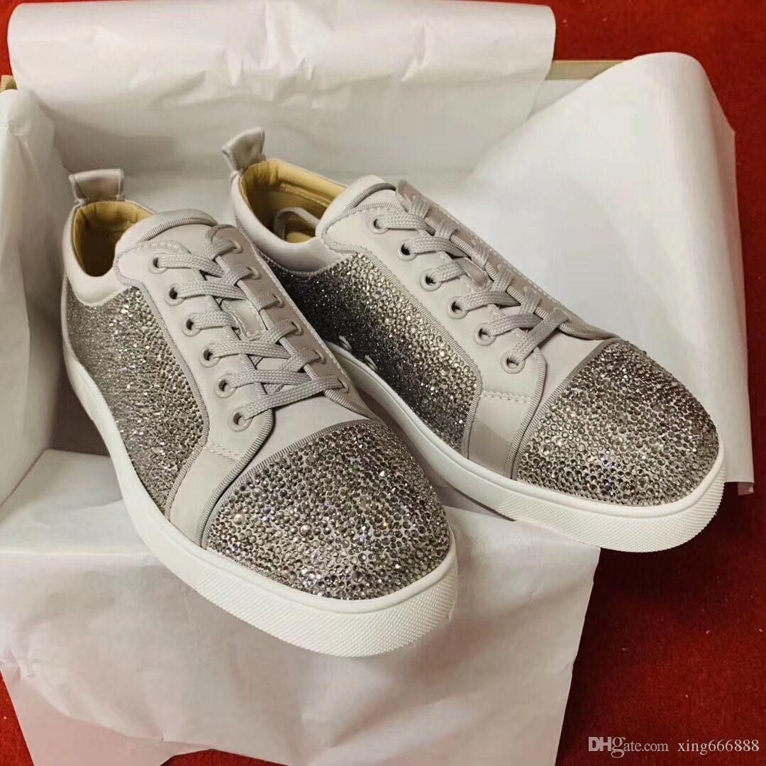 silver rhinestone sneakers