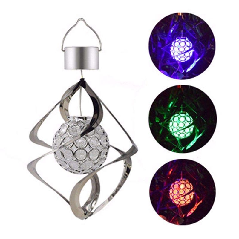 From Lights Patio For LED 2019 Lamp Chimes Hanging Garden Outdoor Colour Changing Lights Balcony Outdoor Waterproof Spiral Spinner Solar Wind 1cJlFK