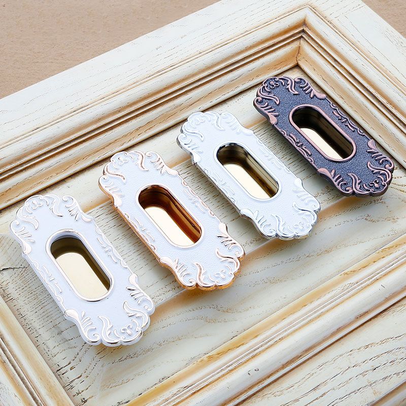 2019 Cabinet Furniture Door Handles 32 64 96mm Hidden Insert Type Handle For Furniture Kitchen Zinc Alloy Furniture Handles Door Pull From Hellostar