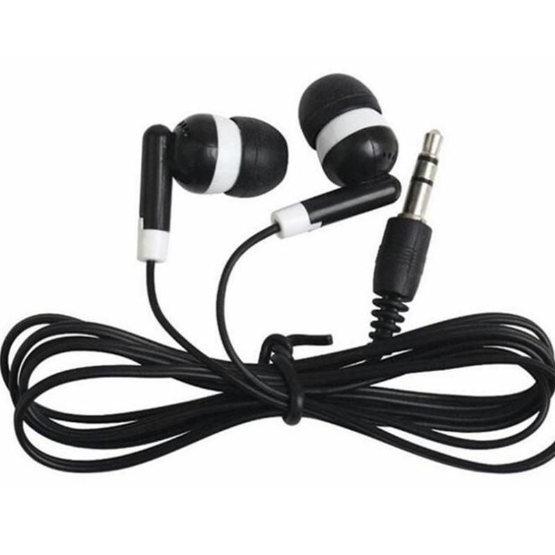 Wholesale Disposable 3.5mm Earphones Headphones Low Cost Earbuds For Theatre Museum School