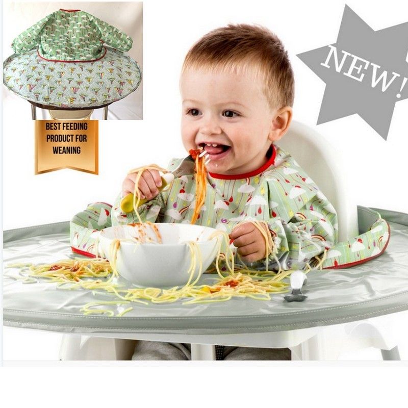 2019 Baby Highchair Bib Toddler Feeding High Chair Anti Dirty Mat