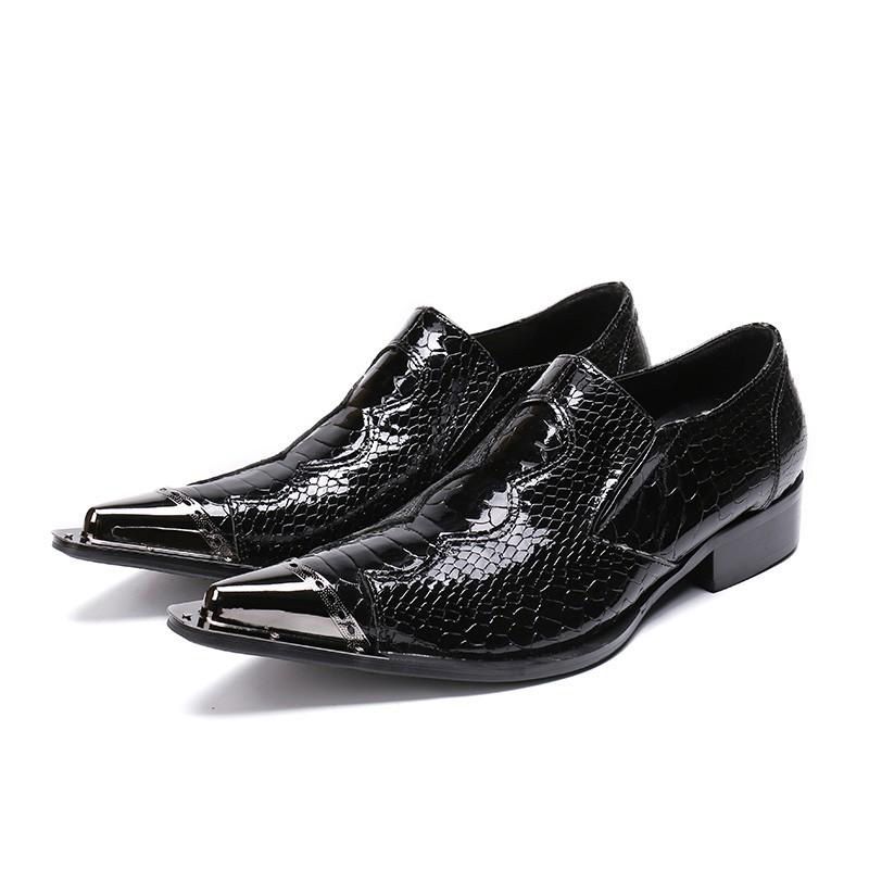 black patent leather mens shoes