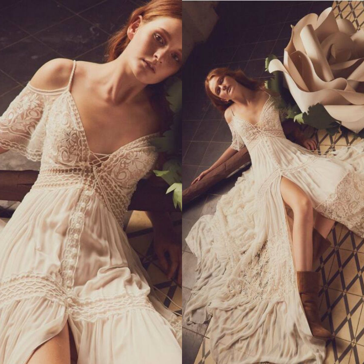 crochet beach wedding dress