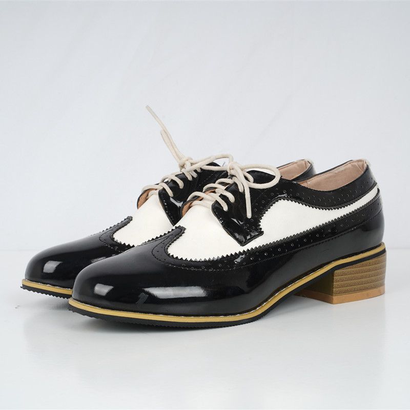 ladies heeled oxford shoes
