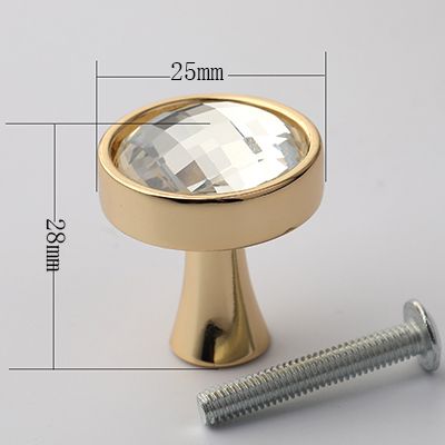 gold knob 25mm