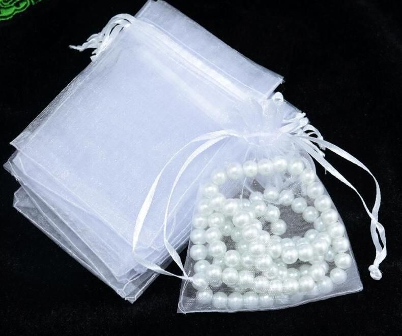 2020 15x20cm White Color Jewelry Package Drawstring Jewelry Bags Large