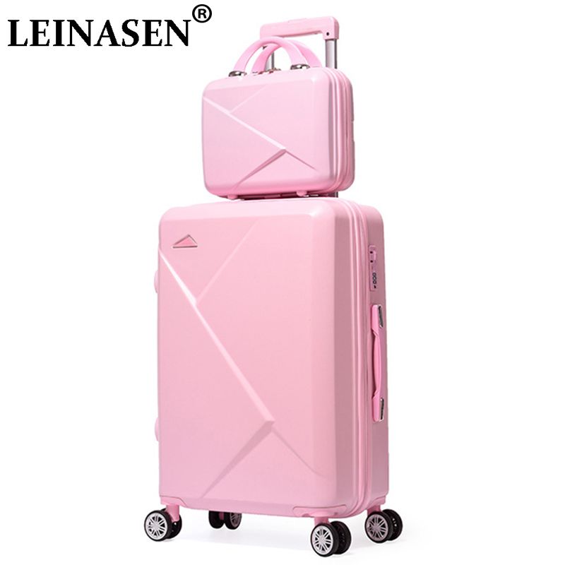 girl luggage rolling